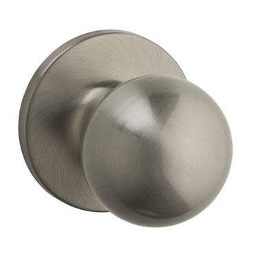 Weiser Safe Lock Regina Nickel Satiné Bouton de porte intérieure pour passage couloir/garde-robe
