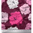thumbnail image 1 of Soimoi Poly Georgette Fabric Carnation Floral Print Fabric by the Yard 52 Inch Wide, 1 of 1