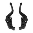 thumbnail image 2 of Ensemble de 2 Leviers de Frein et d'Embrayage Extensibles Réglables en Alliage d'Aluminium CNC pour DUCATI Streetfighter PanigaleBlack, 2 of 6