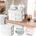 thumbnail image 3 of Makeup Organizer Countertop, Makeup Organizer with 3 Drawers, Large Capacity Storage Cosmetic Cases, Dr Display Box Cosmetic, 3 of 8