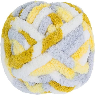 LOVEVER 1Pcs Chunky Knit Chenille Yarn for Hand Knitting Blankets  Super Soft Big Jumbo  Yarn
