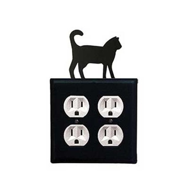 Village Wrought Iron EOO-6 Housse Double Sortie pour Chat - Noir