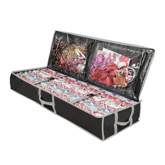 Holiday Wrap Storage Organizer for Festive Management and Decorative Home Textile Solutions