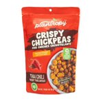 Plantropy Crispy Chickpeas Snacks - Thai Chili Flavor (12 Pack)