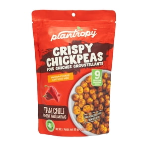 Plantropy Crispy Chickpeas Snacks - Thai Chili Flavor (12 Pack)