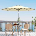thumbnail image 1 of Bingirl 9Ft UV Resistant Patio Umbrella - 8 Sturdy Ribs, Table Umbrella with Easy Push - Button Tilt. Large Umbrella for Pool, Yard, and Garden. Beige, 1 of 3
