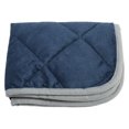 thumbnail image 3 of Pet Warm Pad, Polyester Fleece Comfortable Durable Cat Mat  For Winter Dark Blue With Grey Trimming M, 3 of 8