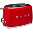 thumbnail image 1 of Smeg TSF01RDUS 50's Retro Style Grille-Pain Esthétique 2 Tranches, Rouge, 1 of 3