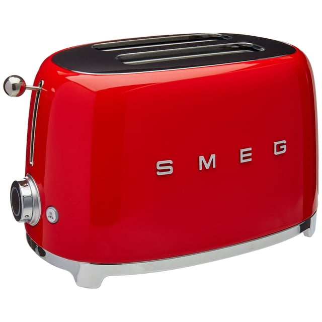 Smeg TSF01RDUS 50's Retro Style Grille-Pain Esthétique 2 Tranches, Rouge
