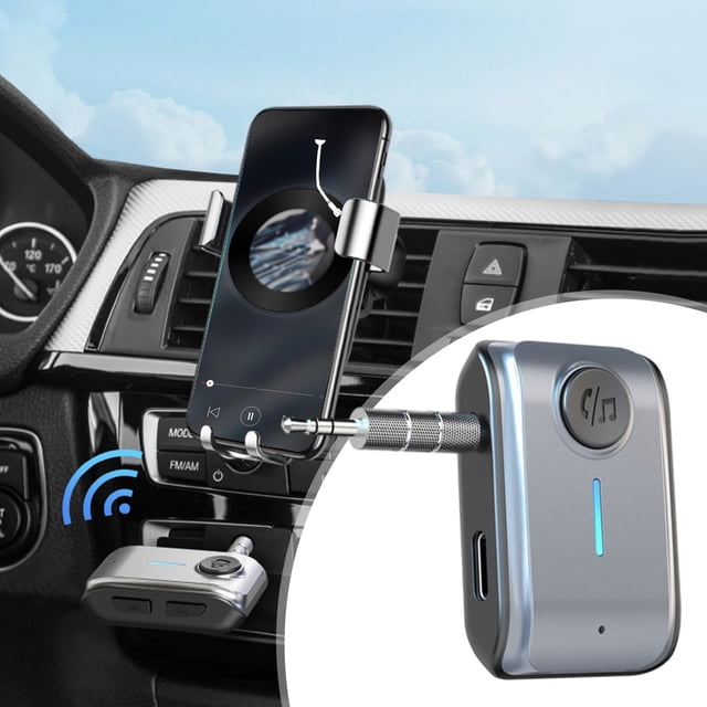 Kbndieu Bluetooth Receiver Interface Bluetooth Receiver Bluetooth 5.3 High-Definition Sound Quality Long Standby Hands- Call Aux Home Essentials