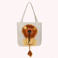 thumbnail image 5 of Lion Pattern Pets Handbags Convenient Canvas Cat Tote Bag Fashion for Pet Lovers, 5 of 5
