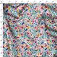 thumbnail image 4 of Soimoi Green Poly Georgette Fabric Artistic Leaf & Floral Print Fabric by Yard 42 Inch Wide, 4 of 5