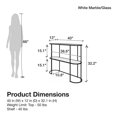 thumbnail image 3 of Mr. Kate Moon Phases Console Table, White Marble/Glass, 3 of 9