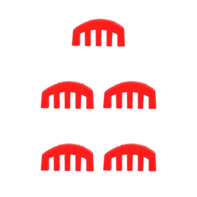 Decodeary Caoutchouc Pratique avec Installation de Dispositif Silencieux Sans Effort Rouge 5Set