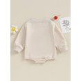 thumbnail image 4 of Faithtur Sister Matching Romper Outfits Letter Print Long Sleeve Round Neck Sweatshirt Toddler Fall Clothes, 4 of 9