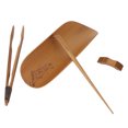 thumbnail image 4 of Tea Scoop, Hand-Made Carving Tea Accessories Bamboo Tea Set, Natural Bamboo Tea Scoop Set 4Pcs/Set For Home Office Plum Flower Pattern, 4 of 8