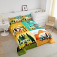 thumbnail image 4 of Erosebridal RV Car Bedding Sets Full with Comforter, Cartoon Camping Duvet Insert, Camper Theme Decor, Ultra Soft 3 Pieces, 4 of 8