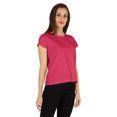thumbnail image 3 of Inkmeso Solid Short Sleeve Basic T-Shirt For Womens Patch Pocket Casual Summer Basic Top, 3 of 7