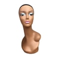 thumbnail image 1 of Female Bald Mannequin Head/ Display Stand/ Long Neck Multifunctional Durable Style D, 1 of 7