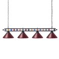 thumbnail image 1 of Wellmet 70 Pool Table Light Billiard Lighting, 4 Lights Pool Table Lights Industrial Island Lights Hanging Light Fixture for Billiard Table, Game Room, Billiard Room, Kitchen, 1 of 4