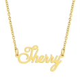 thumbnail image 1 of KISPER 18K Gold Plated Stainless Steel Personalized Name Pendant Necklace, Sherry, 1 of 6