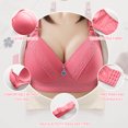 thumbnail image 4 of AherBiu Womens Plus Size Bras Large Bust Full Coverage Wireless High Supportive Bralette Solid Color Push up Bras, 4 of 7