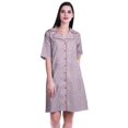 thumbnail image 1 of Moomaya Printed Womens Button Down Shirts Short Sleeve Shirts For Women-S-XXL, 1 of 1