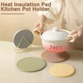 thumbnail image 4 of YAOMOBB Kitchen Pot Holder Round Silicone Pot Holder Non slip High Temperature Resistant Dishwasher Safe Heat Insulation Pad, 4 of 7