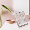 thumbnail image 4 of Xingzhi Jewelry Storage Box PU Leather Big Portable for Jewellery Care Rings Girls White, 4 of 8