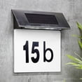 Solar House Number Sign Light, Xinsrenus Solar Powered Illuminated ...