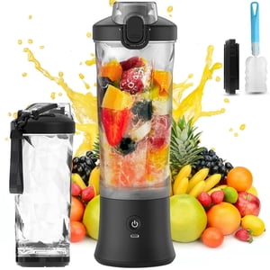PENGXIANG Mélangeur portable 600ml/20oz Blender de taille personnelle pour Shakes et Smoothies avec 6 Lames pointues 4000mAh USB Remboursé Mini Mixer Juicer pour cuisine Home Office Travel Sports