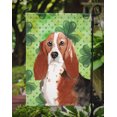 thumbnail image 3 of Carolines Treasures CK1816GF Shamrocks Basset Hound Garden Size Flag, 3 of 3