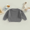 thumbnail image 2 of Chandails à Col pour Bébé Manches Longues Pulls Tricotés Amples, 2 of 6