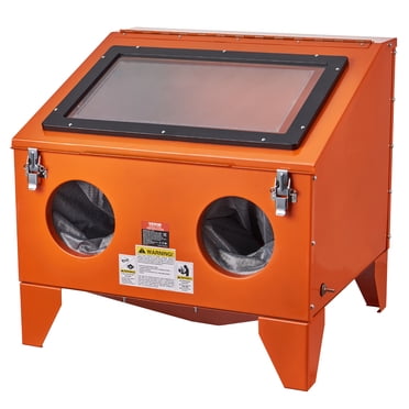 VEVOR Armoire de Sablage de 40 Gallons, Armoire de Sablage Portative de Comptoir 40-120 Psi, Lanceur de Sable en Acier Robuste avec Pistolet de Sablage et 4 Embouts en Céramique pour Peinture, Teinture