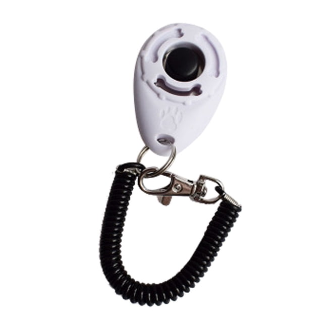 LSLJS Dog Training with Wrist Strap, Positive Behavior Reinforcer for Pets, 1 Piece New Dog Pet Click Clicker Training Trainer Aid Wrist Strap