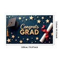 thumbnail image 3 of Graduation Party Supplies Congrats Grad Banner Backdrop Background with Balloons and Confetti Decorations for Graduation Ceremony Celebration Classroom Event, 3 of 4