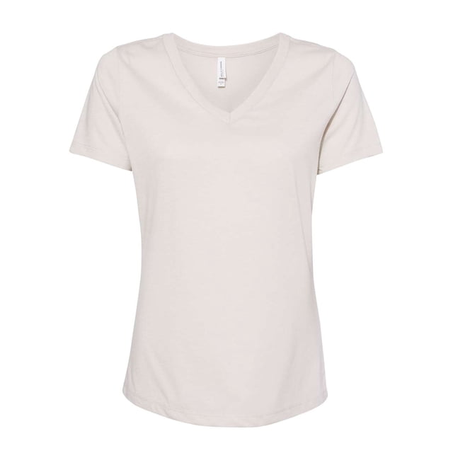 Bella Canvas 6405 Missy Jersey T-Shirt à Manches Courtes à Col en V, L, Heather Dust