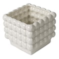 thumbnail image 3 of Mainstays 6" Ceramic Square Dot Planter Pot-White, 3 of 7