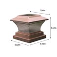 thumbnail image 2 of Solar Post Lights Outdoor Fence Cap Light for Posts Patio Garden Decoration White Lighting Black，Lighting Solar Outdoor Post Cap Lights Light for Fence, 2 of 8