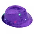 thumbnail image 1 of Western Fashion Sequin Fedora Hat, 1 of 6