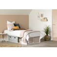 thumbnail image 3 of South Shore Flexible Twin Storage Platform Bed with Baskets, in Pure White, 3 of 9
