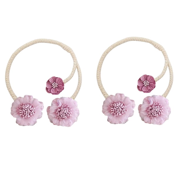 Floral Curtain Tiebacks for Living Room Decor, Flexible Branch Design, Vintage Style, Easy to Use for Drapery, Decorative and Functional Accessory