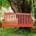 thumbnail image 1 of International Caravan Royal Fiji 48" Hanging Porch Swing in Barn Red, 1 of 1