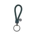 thumbnail image 2 of Leather Braided Woven Rope Keychain Lovely DIY Bag Hanging Pendant Exquisite Key Chain Car Keyring Holder Metal Jewelry for Men Green, 2 of 9