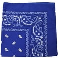 thumbnail image 1 of Paisley 100% Polyester Unisex Bandanas - 72 Pack - Bulk Wholesale, 1 of 2