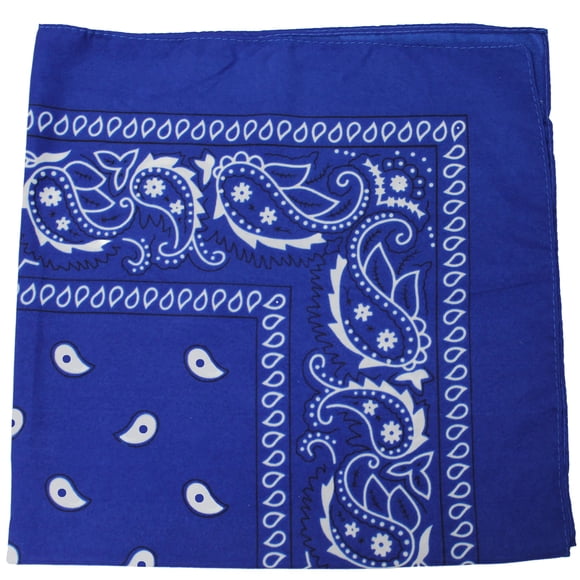 Pack of 20 XL Non Fading Paisley Polyester Bandanas 27 x 27 In - Bulk Wholesale