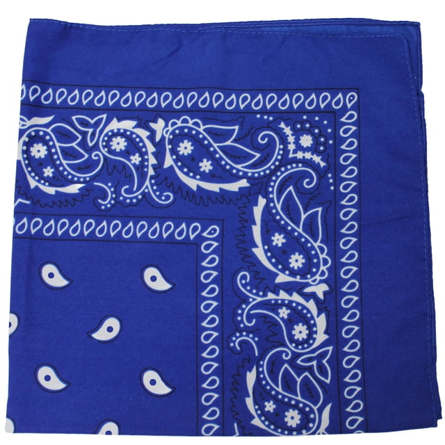 Paisley 100% Polyester Unisex Bandanas - 72 Pack - Bulk Wholesale