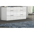 thumbnail image 3 of K-LIVING HARVEY DRESSER IN 2 TONE GLOSS WHITE WITH FLANNEL GREY, 3 of 6