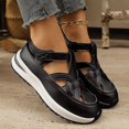 thumbnail image 4 of Espadrilles Mode Épaisses à Plateforme pour Femmes Tendance Printemps Été Ajourées à Bout Fermé Sandales de Marche Chaussures, 4 of 9
