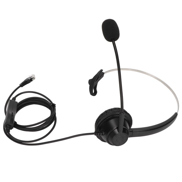 Telephone Headset, Volume Adjustment Call Center Headset For Online Course